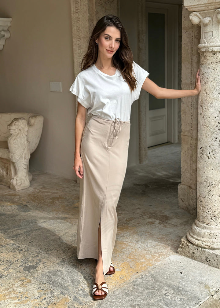 MLM Taupe Maxi Skirt