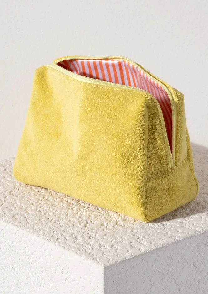 Sol Terry Zip Pouch Yellow