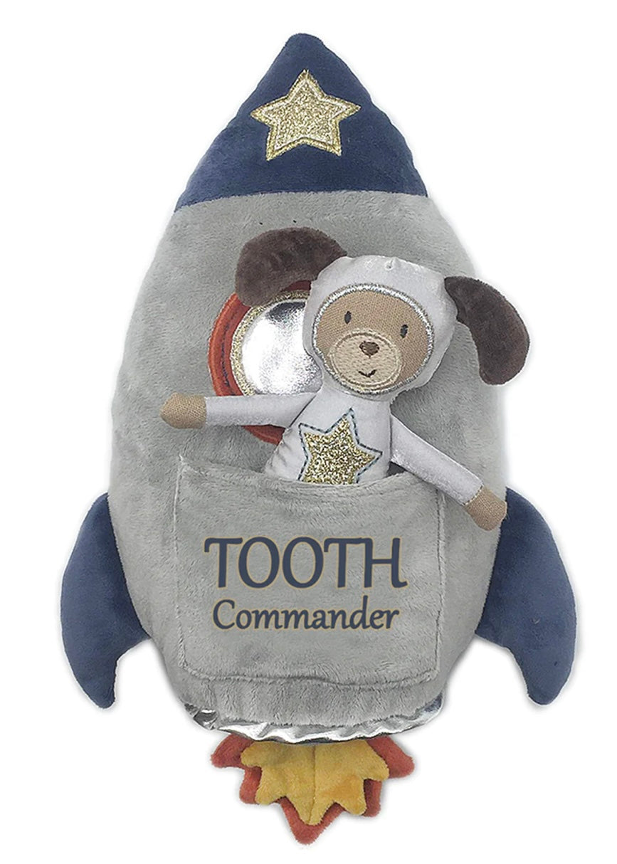 SPACESHIP 'TOOTH COMMANDER' PILLOW AND DOLL SET