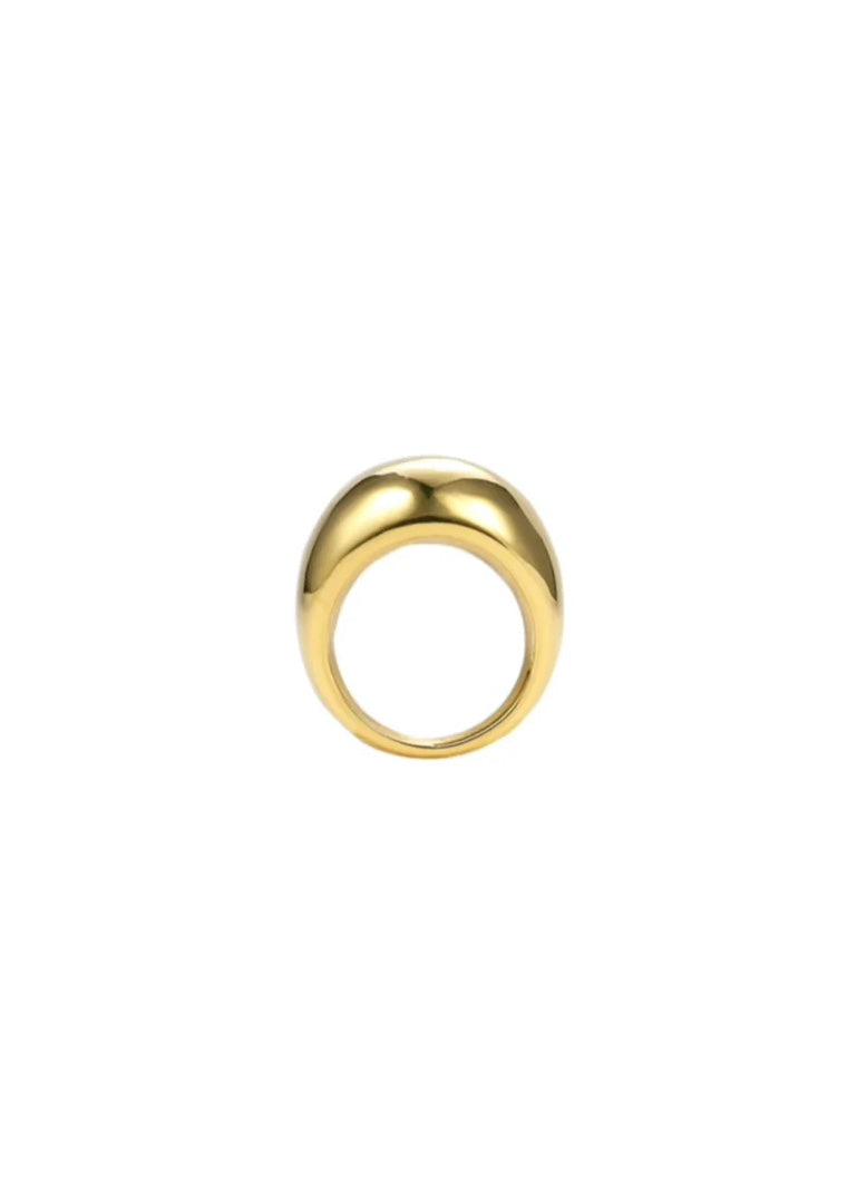 Dome gold ring