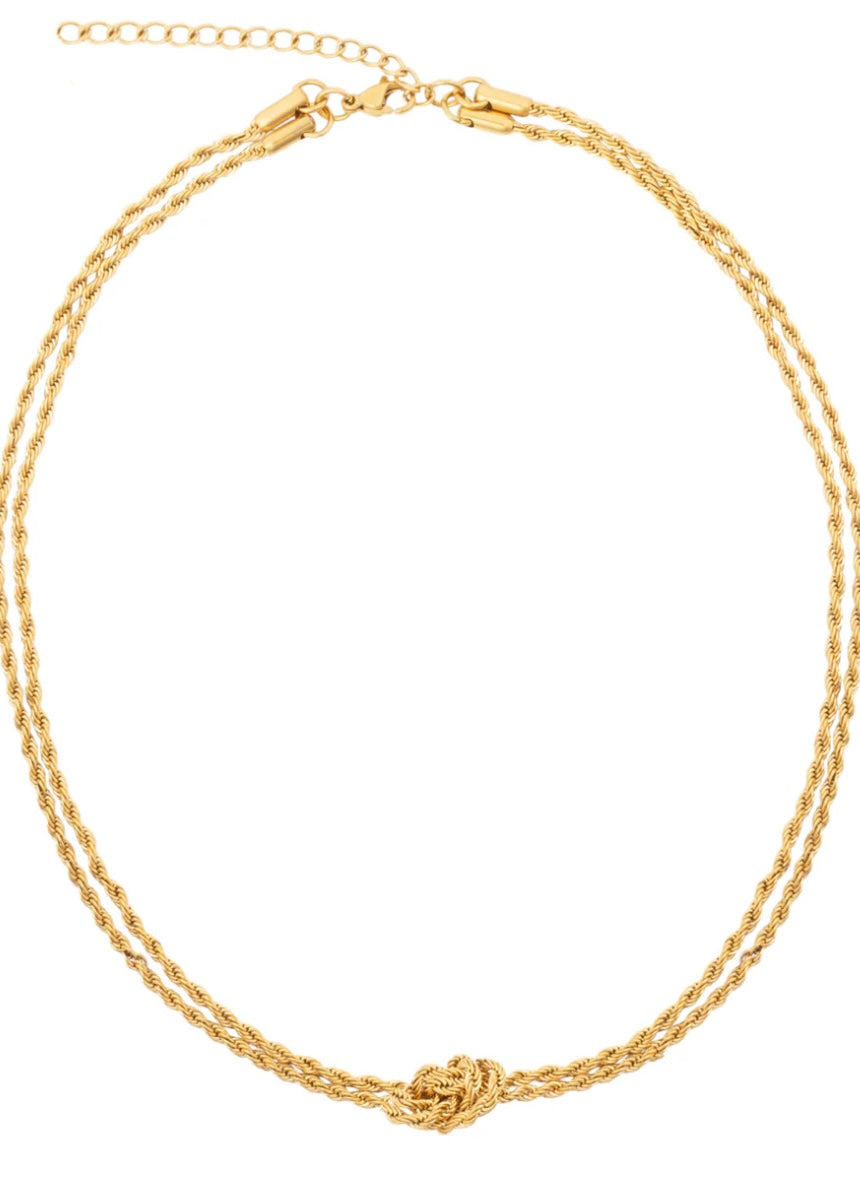 Iggy Rope Chain Knotted Necklace