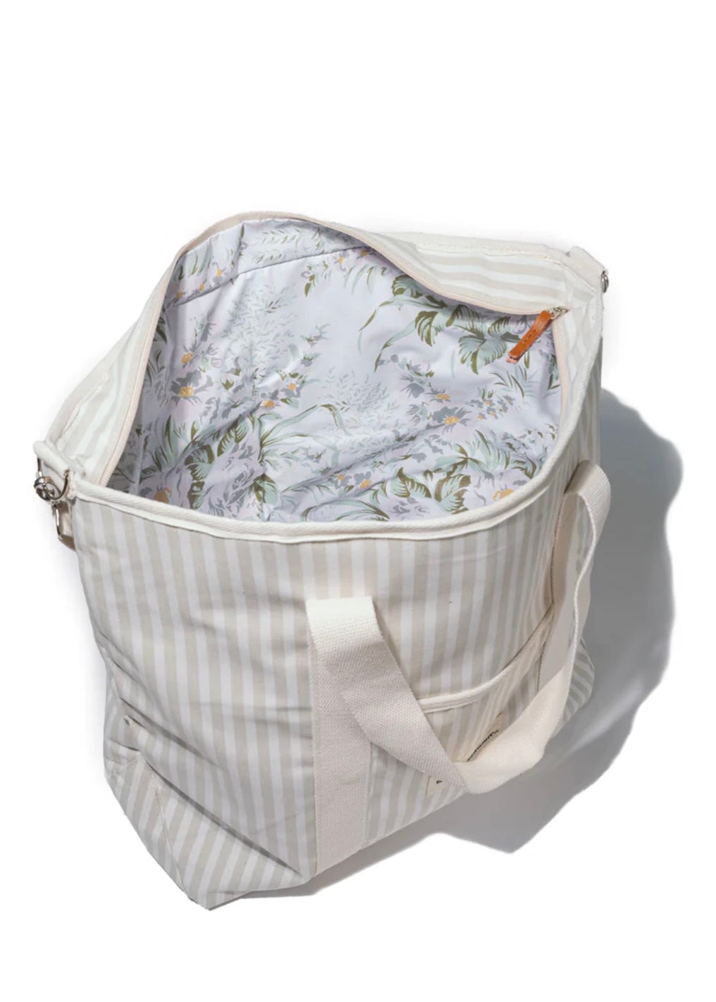 The Cooler Tote Bag - Lauren's Sage Stripe