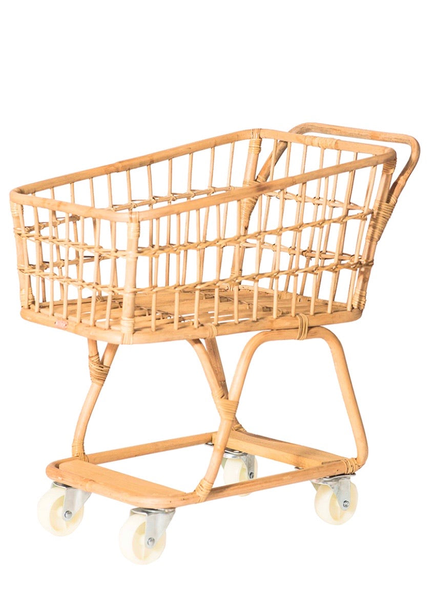 Rattan Shopping Cart