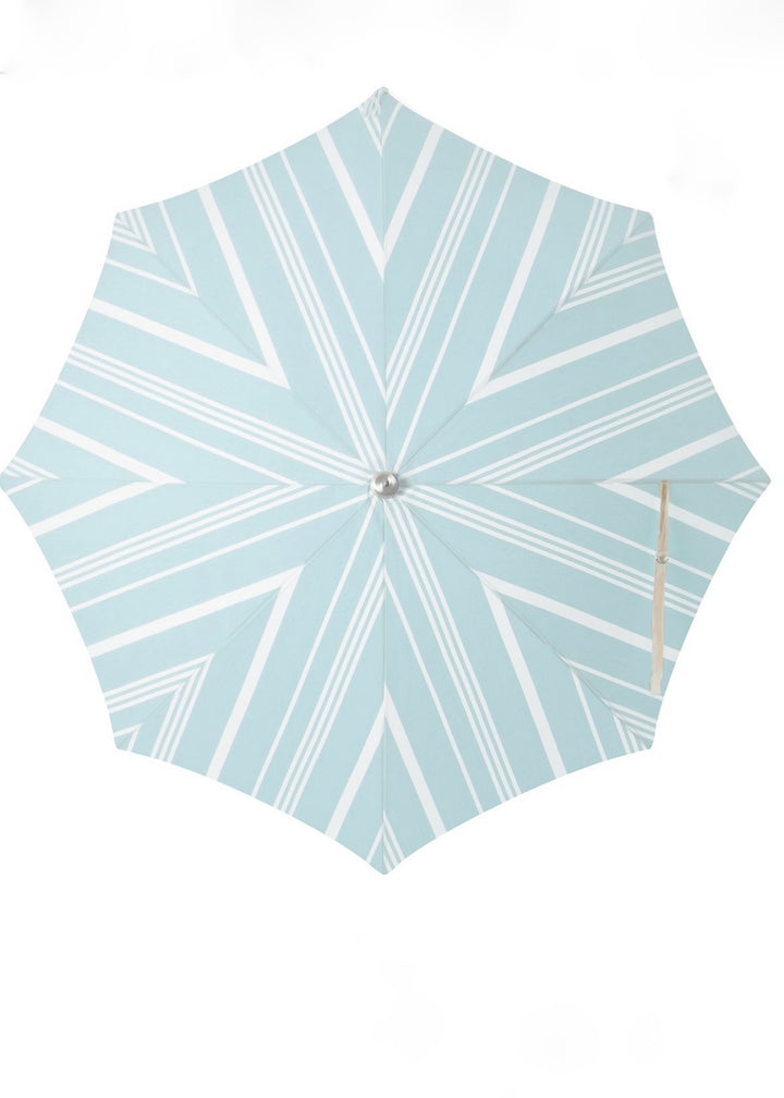 The Premium Beach Umbrella - Vintage Blue Stripe