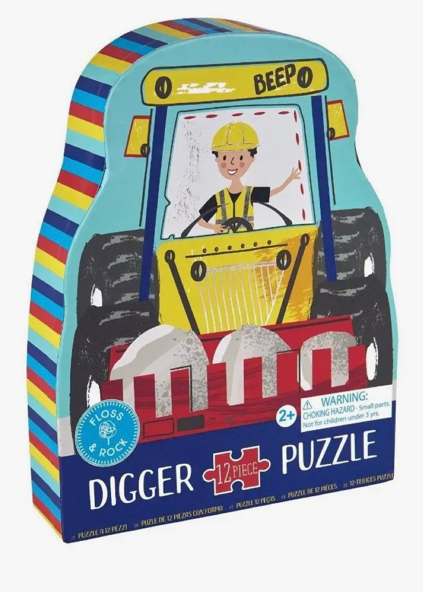 Digger 12pc Shaped Jigsaw